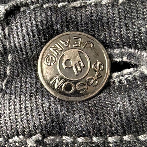 Vintage 80s Sasson Jeans Black Tapered Five Pocket High Rise Retro Denim SZ 11JR - Picture 7 of 10